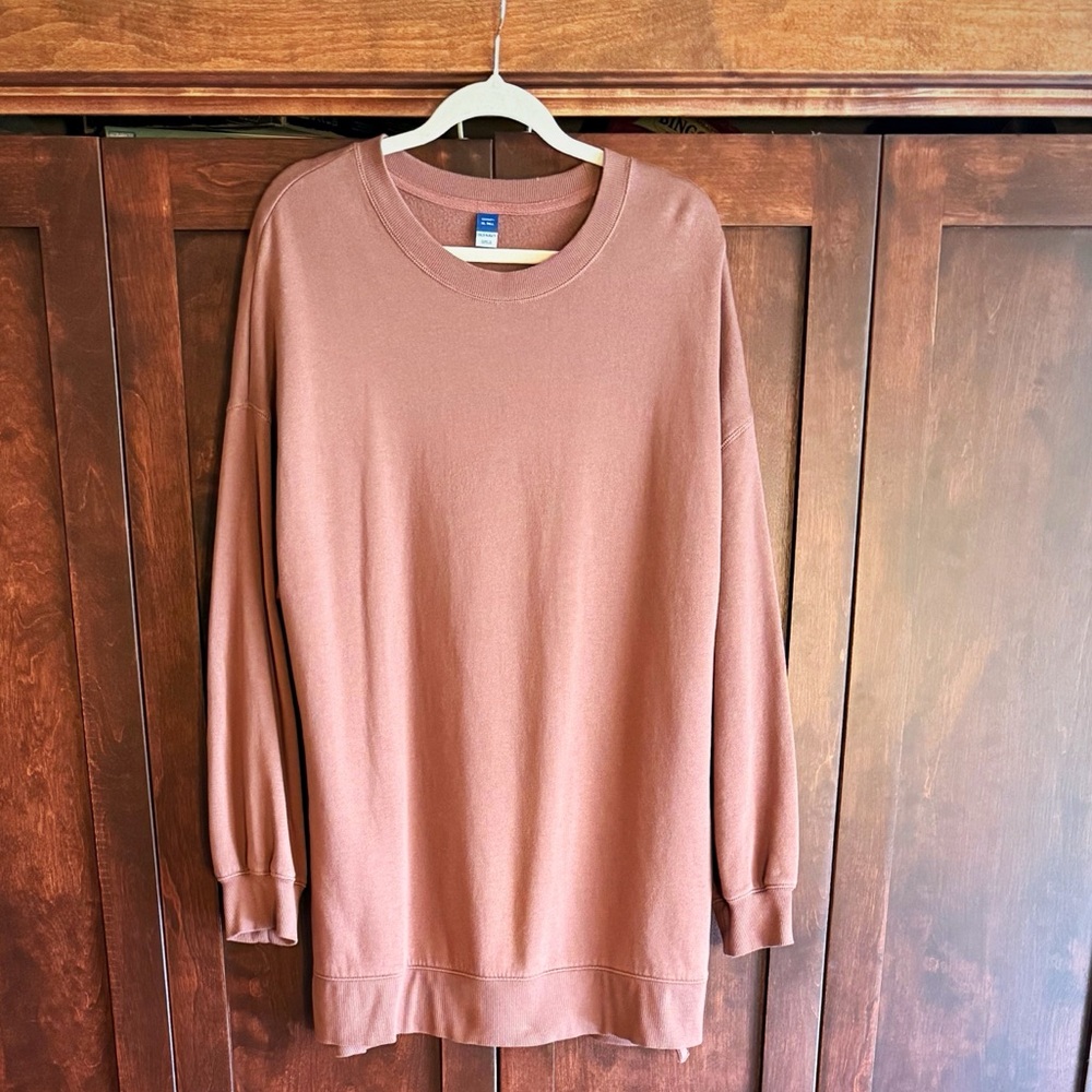 Old Navy Warm Brown Long Sleeve Sweatshirt